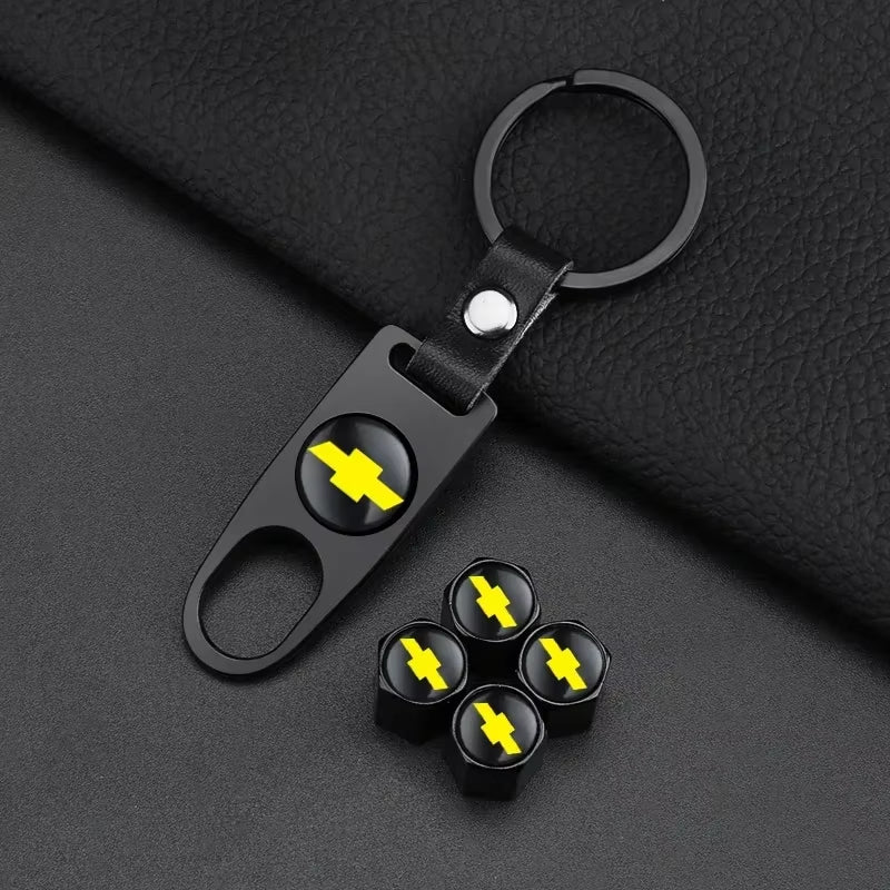 Hand Woven Leather Metal Car Keychain for Colorado Sonic Aveo Cruze Epica Lova Camaro Impala 2 3 4 5 Car Accessories