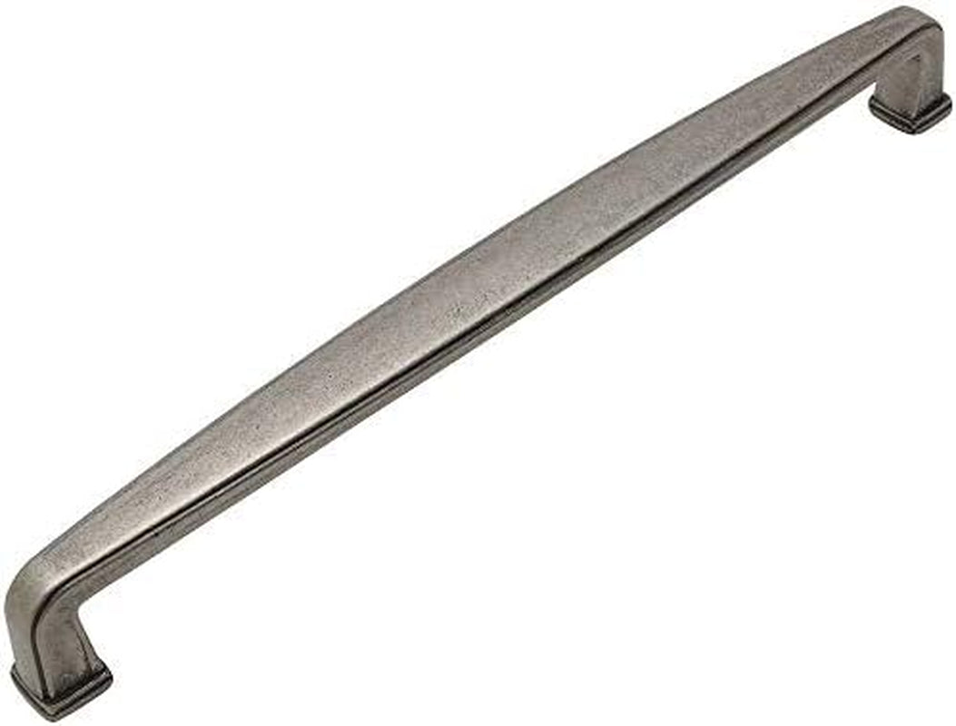 10 Pack - 4392-192WN Weathered Nickel Modern Cabinet Hardware Handle Pull - 7-1/2" Inch (192Mm) Hole Centers