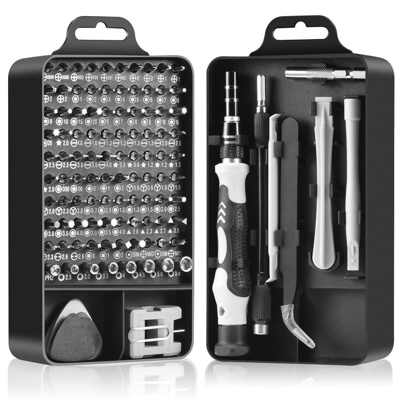 115-Piece Precision Screwdriver Set - 101 Bits for Electronics, Computer, Laptop & Phone Repair | Complete Tool Kit with Metallic Box Toolbox