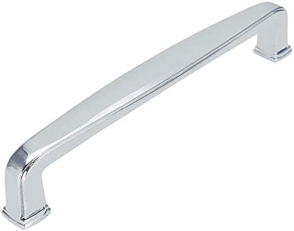 10 Pack - 4392-128CH Polished Chrome Modern Cabinet Hardware Handle Pull - 5" Inch (128Mm) Hole Centers