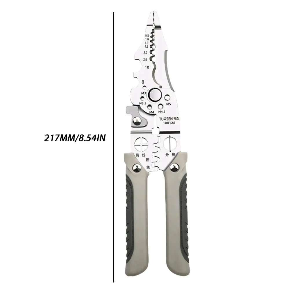 Crimper Cable Cutter Adjustable Automatic Wire Stripper Multifunctional Stripping Crimping Pliers Terminal Hand Tool