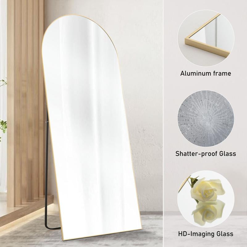 Sweet Furniture S - Full Length Mirror Floor Mirror Standing Hanging or Leaning Wall Standing Mirror Home Decor, Upgraded Nano Glass