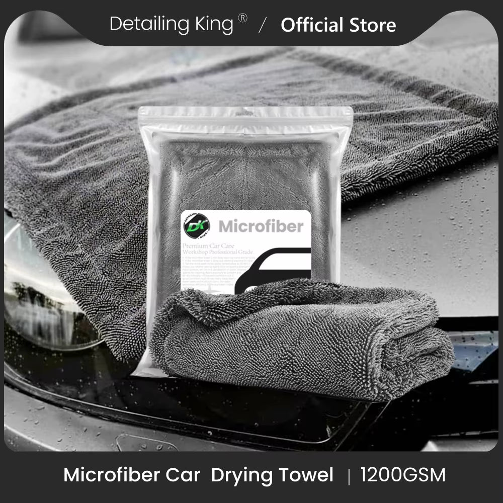 1200GSM Microfiber Twist Drying Towel Professional Super Soft Car Cleaning Drying Cloth Towels for Auto Detailing