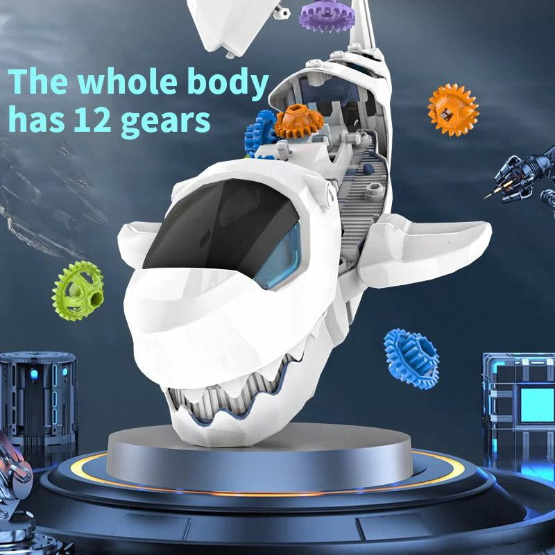 Gear Shark Light Music Electric Simulation Great White Shark Model Toy