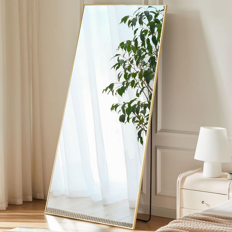 Sweet Furniture S - Full Length Mirror Floor Mirror Standing Hanging or Leaning Wall Standing Mirror Home Decor, Upgraded Nano Glass