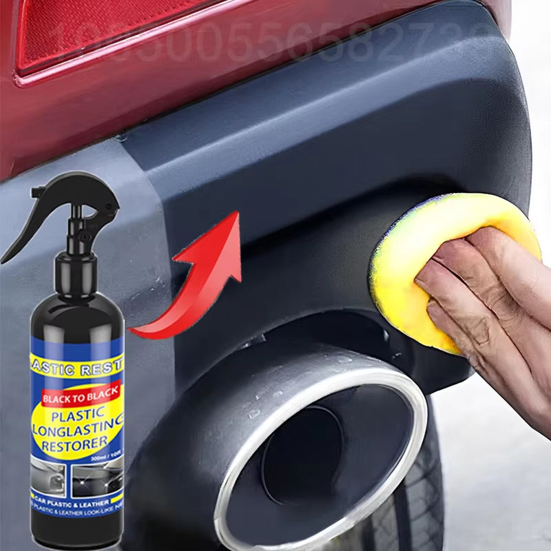 Car Plastic Restorer Back to Black Gloss Car Cleaning Products Plastic Leather Restore Auto Polish and Repair Coating Renovator