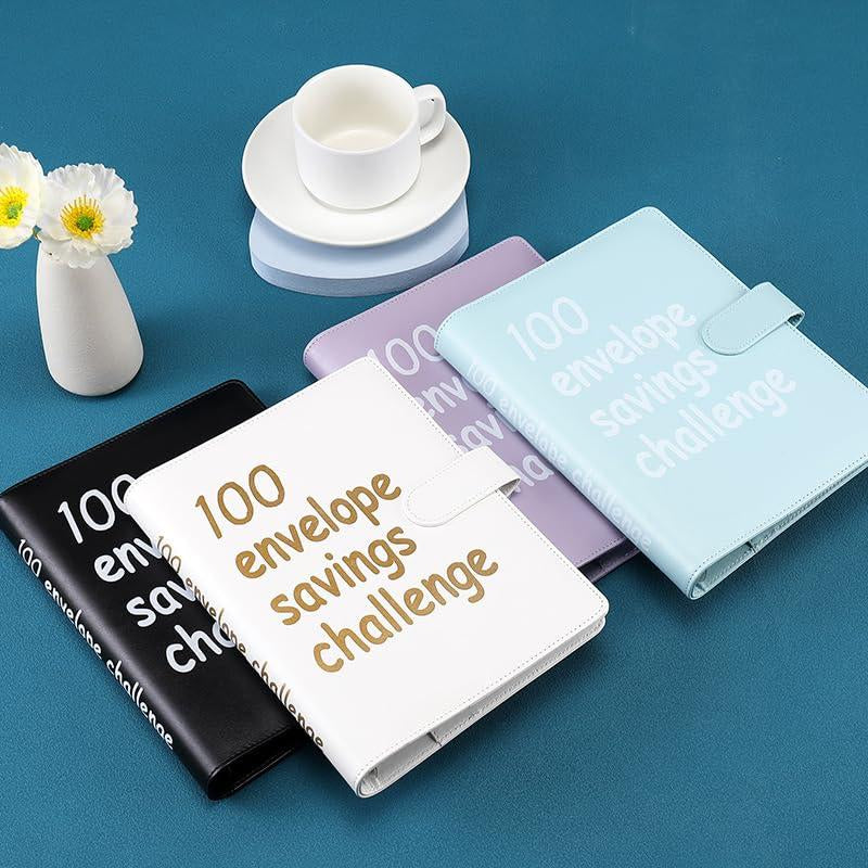 【CLOUDSEA】100 Envelopes Money Saving Challenge Money Saving Binder 100 Envelope Challenge Binder Savings Binder Envelope A5 Savings Challenge Book