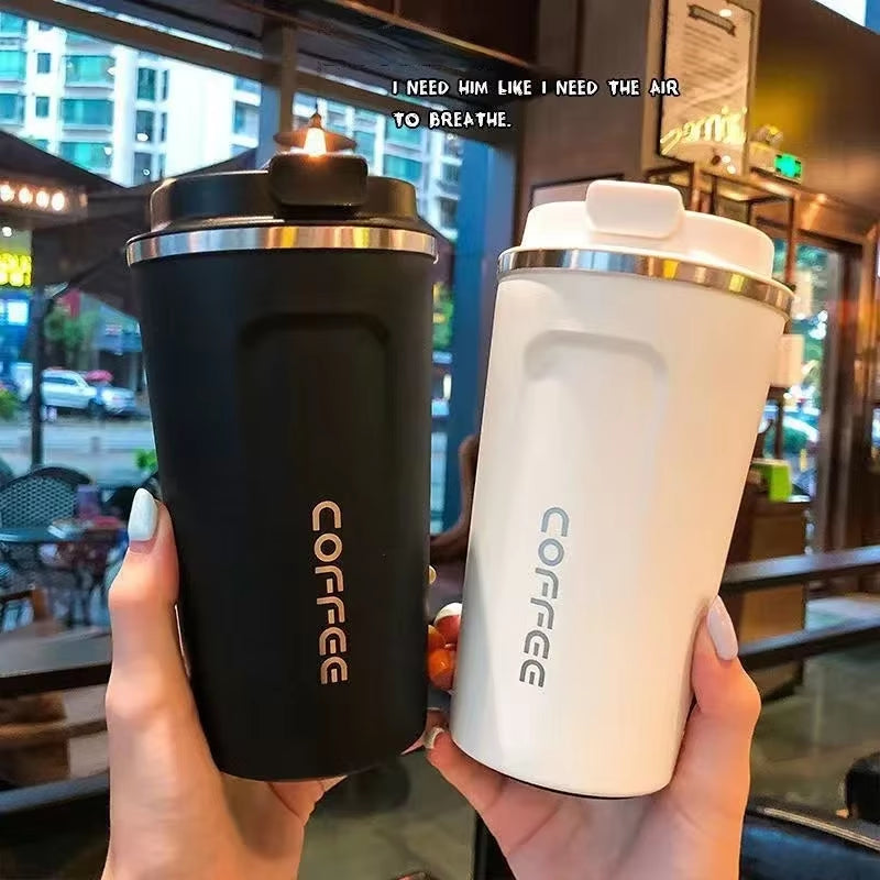 380/510ML Stainless Steel Thermal Mug Thermo for Coffee Water Bottle Leakproof Travel Drinkware Travel Thermal Mug