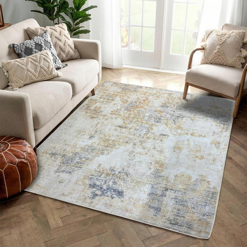 Modern Abstract Pattern Large Rug, Soft Area Rug with Anti-Slip Base, Decorative Carpet for Home Living Room Bedroom Dining Room, Bedroom Accessories, Bedroom Carpet, Christmas Gifts, Christmas Decorations, Rugs for Living Room