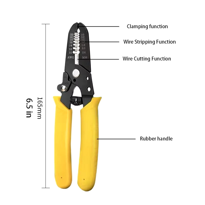 Multi-Purpose Wire Stripping Tool Stripper Scissors Crimper and Pliers Best Tools for Professional Electricians Hand Tools