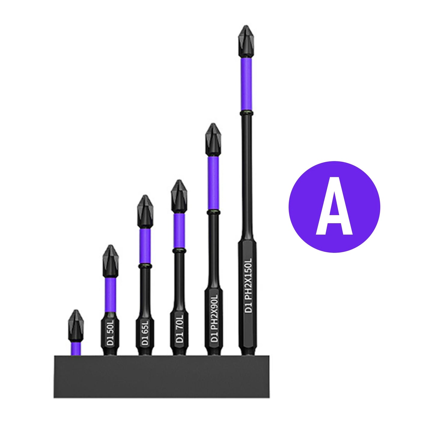 D1 Anti-Slip and Shock-Proof Bits Screwdriver Bits,High Hardness Strong Magnetic