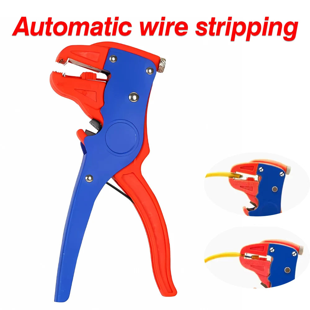 Automatic 2 in 1 Wire Stripper and Cutter Eagle Nose Pliers Heavy Duty Cable Stripping Hand Tool Car Auto Rvs Electronic Repair