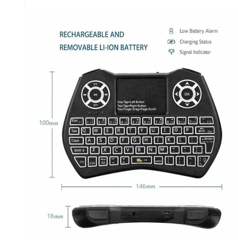 Mini Wireless Keyboard Flying Mouse Keyboard Supports Multi-Language Keyboard