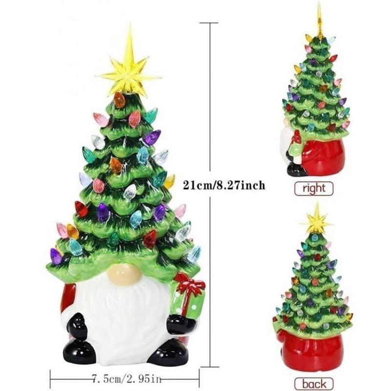 Santa Claus Design Valentine'S Day Tree Decoration, 1 Count Battery Powered Luminous Resin Ornament, Home Decor Supplies for Living Roombedroom Dining Room