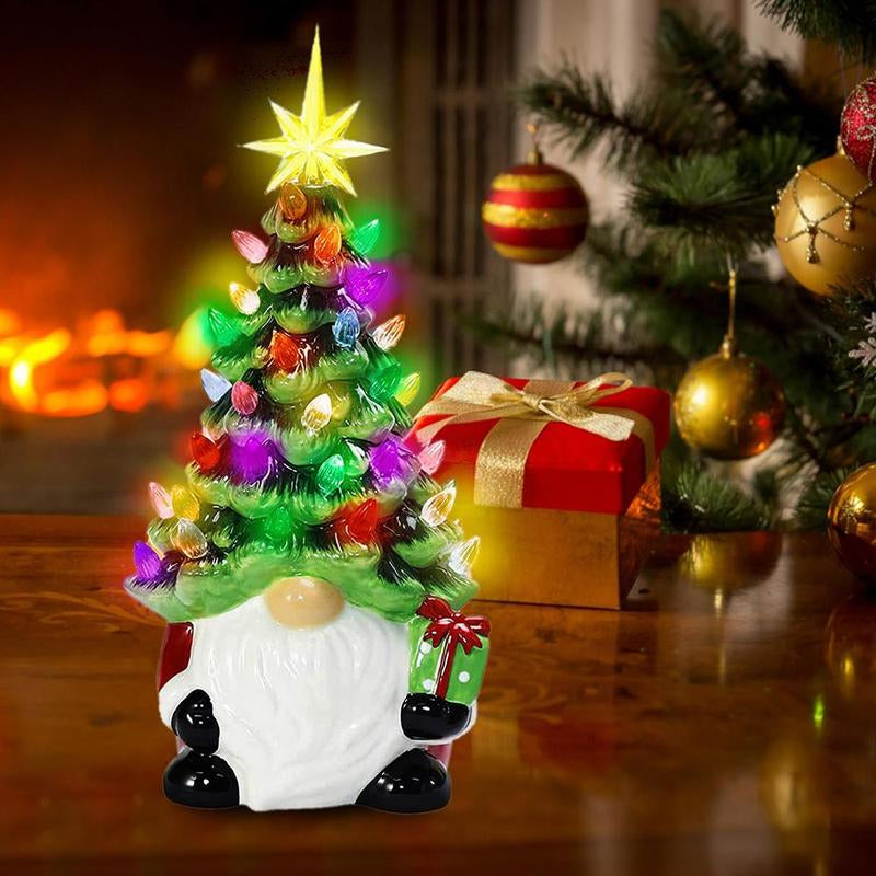 Santa Claus Design Valentine'S Day Tree Decoration, 1 Count Battery Powered Luminous Resin Ornament, Home Decor Supplies for Living Roombedroom Dining Room