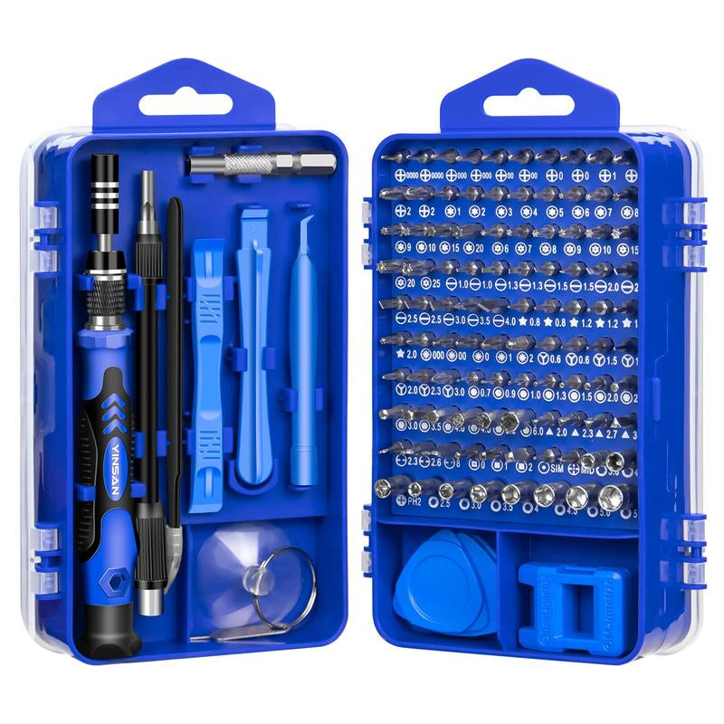 115-Piece Precision Screwdriver Set - 101 Bits for Electronics, Computer, Laptop & Phone Repair | Complete Tool Kit with Metallic Box Toolbox