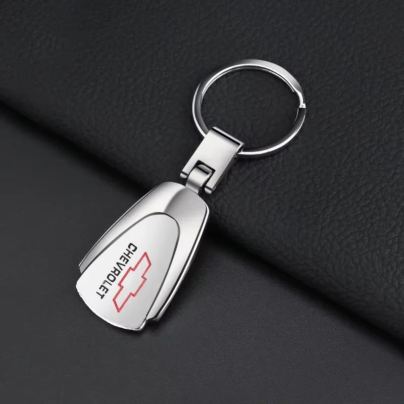 Hand Woven Leather Metal Car Keychain for  Colorado Sonic Aveo Cruze Epica Lova Camaro Impala 2 3 4 5 Car Accessories