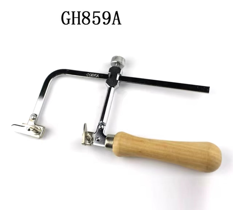 1PCS Adjustable Hand Saw Bow Natural Wooden Handle for Jewelry Wire Wood Working Saw Frame New Multifunction