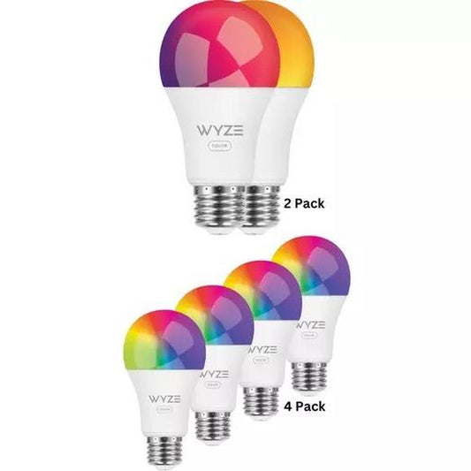 Wyze Bulb Color — Energy Efficient Smart Bulb, 16 Million Colors & Tunable White, Super Bright & Super Dimmable, Alexa & Google Assistant