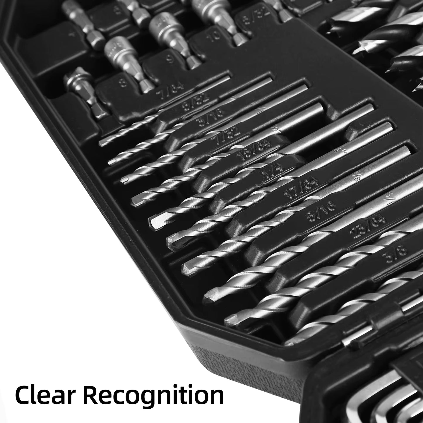 Drill Bit Set 217Pcs Impact Drill Driver Bits for Wood Metal Masonry HSS Steel Screwdriver Bit with Storage Case