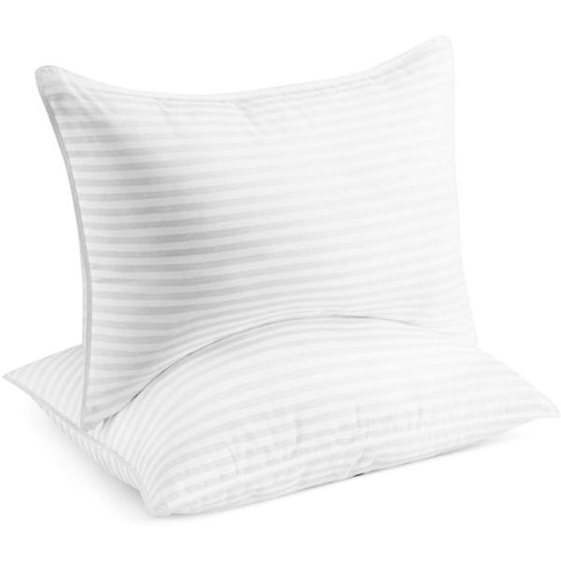 Beckham Hotel Collection Bed Pillows Set of 2 - Soft-Down Alternative Gel Pillows for Back, Stomach or Side Sleepers