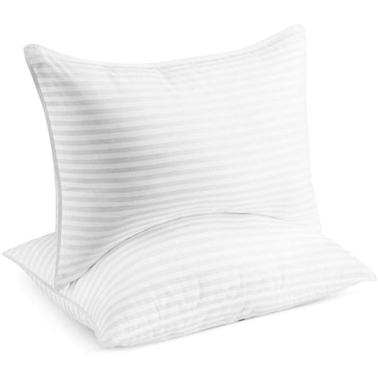 Beckham Hotel Collection Bed Pillows Set of 2 - Soft-Down Alternative Gel Pillows for Back, Stomach or Side Sleepers