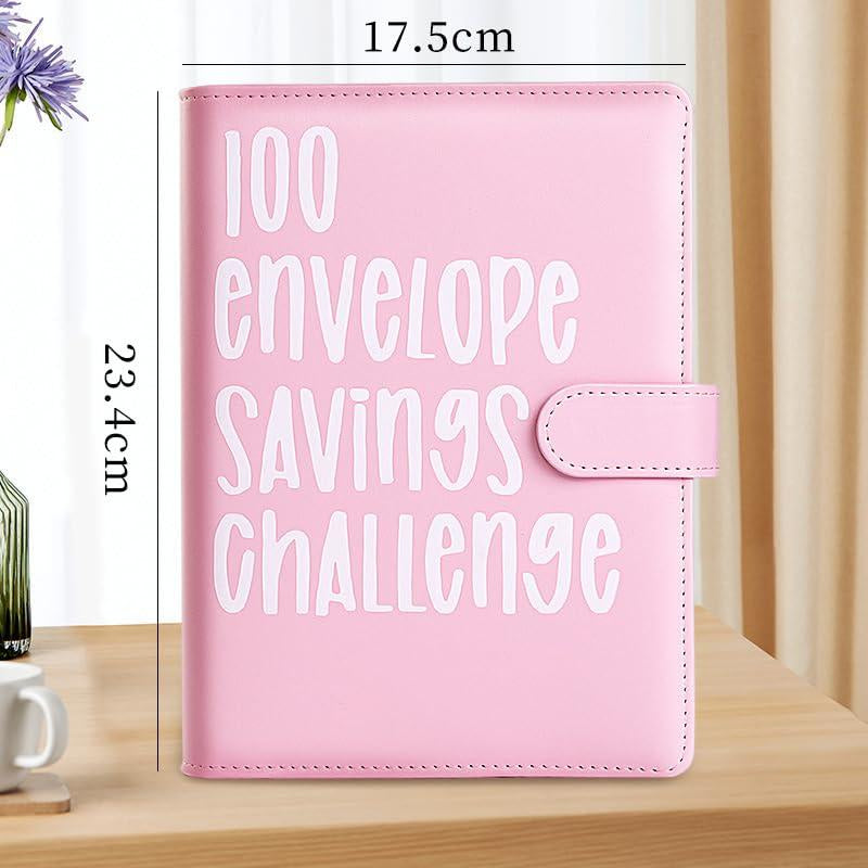 【CLOUDSEA】100 Envelopes Money Saving Challenge Money Saving Binder 100 Envelope Challenge Binder Savings Binder Envelope A5 Savings Challenge Book