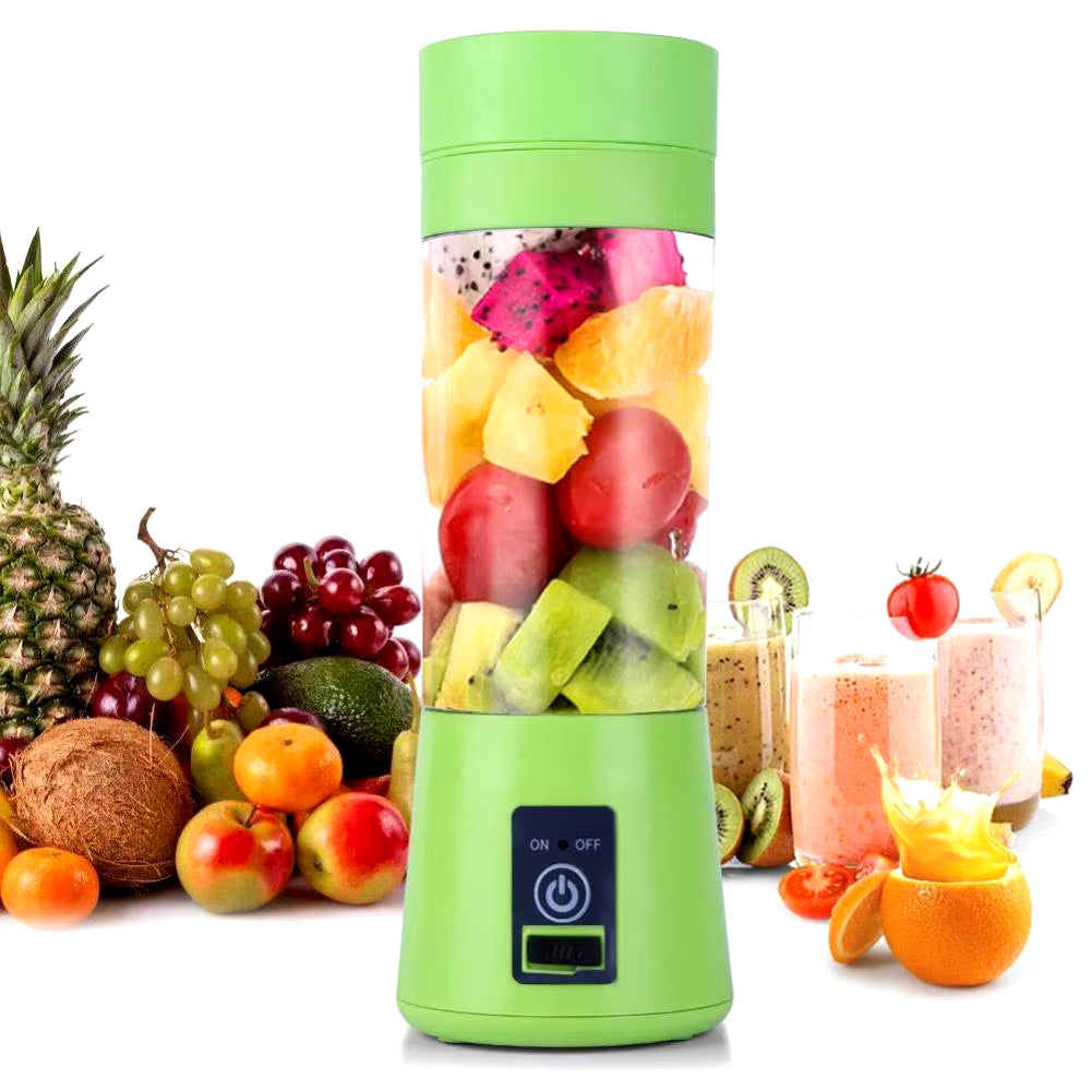 500Ml 4 Blades Mini Portable Electric Fruit Juicer USB Rechargeable Smoothie Maker Blender Machine Sports Bottle Juicing Cup