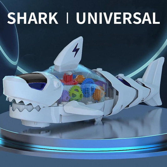 Gear Shark Light Music Electric Simulation Great White Shark Model Toy