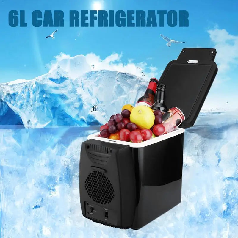 Car Refrigerator 12V 6L Fast Cooling Thermoelectric Car Cooler for Beer Mini Car Freezer Cooler Warmer Electric Fridge Portable