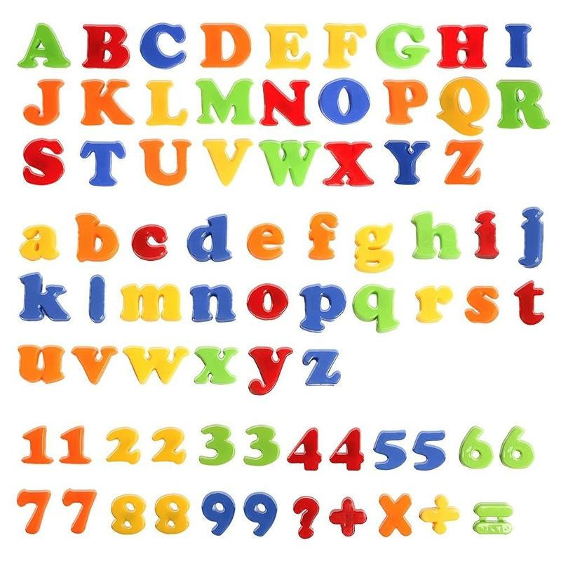 Letter & Number Toy for Boys & Girls, 78Pcs Colorful Alphabet Magnets for Toddlers, Fridge Magnets, Educational Learning Toy for Preschool Kids