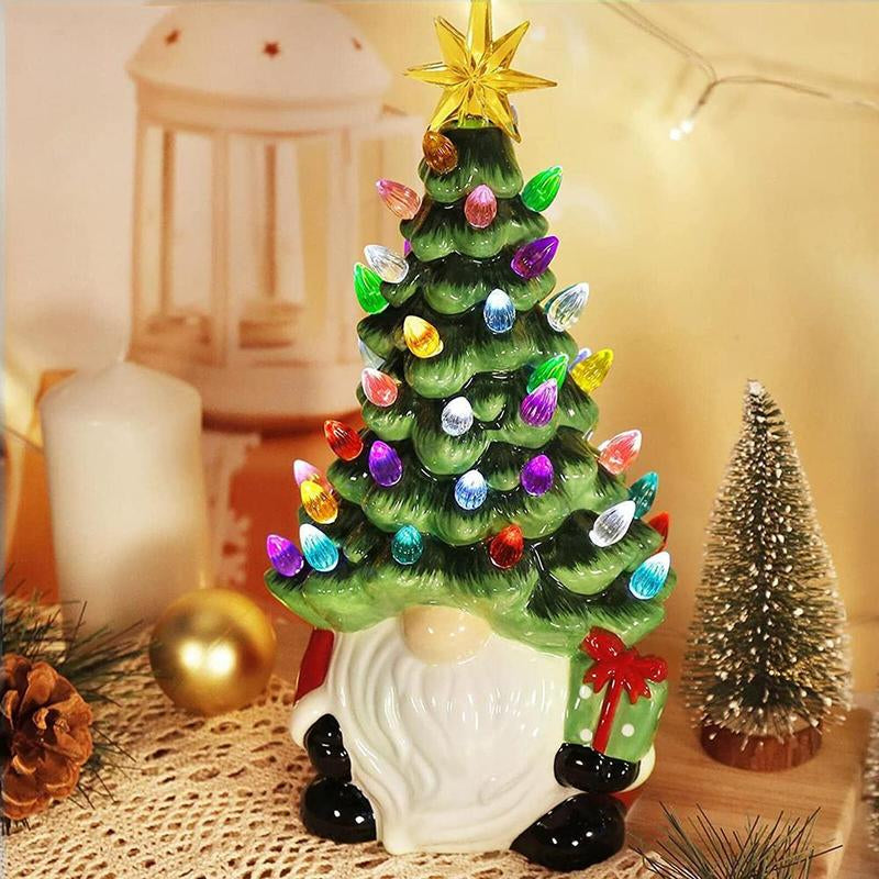 Santa Claus Design Valentine'S Day Tree Decoration, 1 Count Battery Powered Luminous Resin Ornament, Home Decor Supplies for Living Roombedroom Dining Room