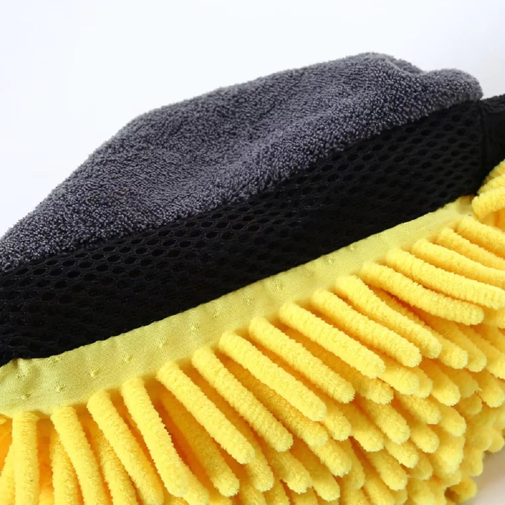 Car Wash Glove Coral Mitt Soft Anti-Scratch for Car Wash and Cleaning Multifunction Thick Cleaning Glove Car Wax Detailing Brush