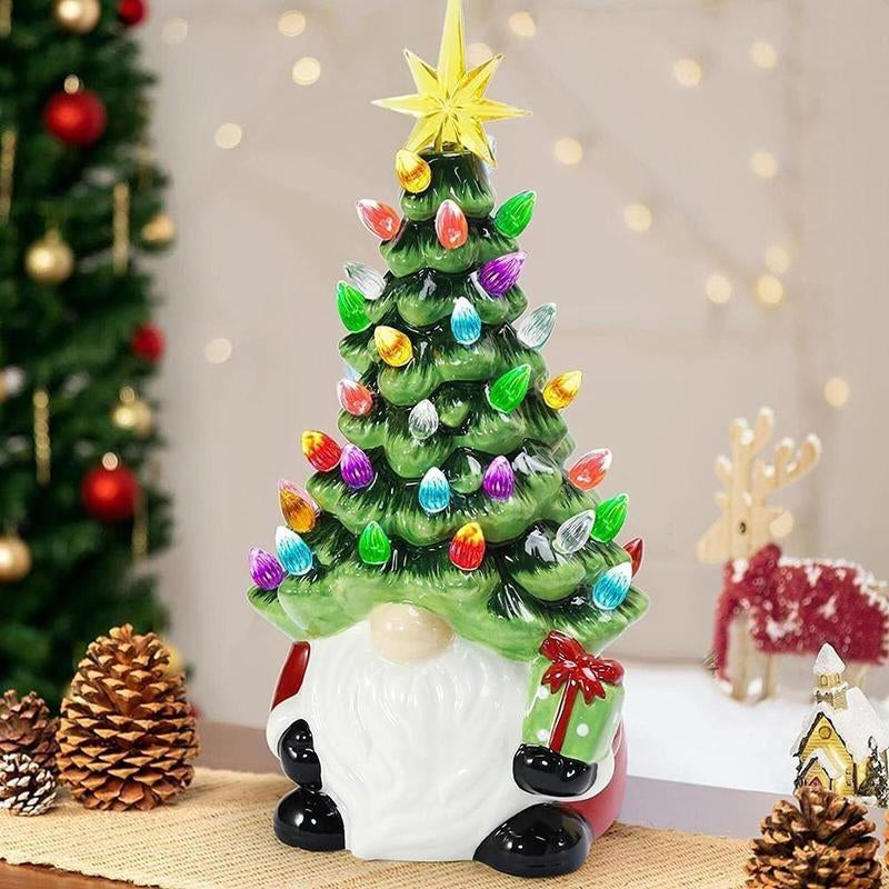 Santa Claus Design Valentine'S Day Tree Decoration, 1 Count Battery Powered Luminous Resin Ornament, Home Decor Supplies for Living Roombedroom Dining Room