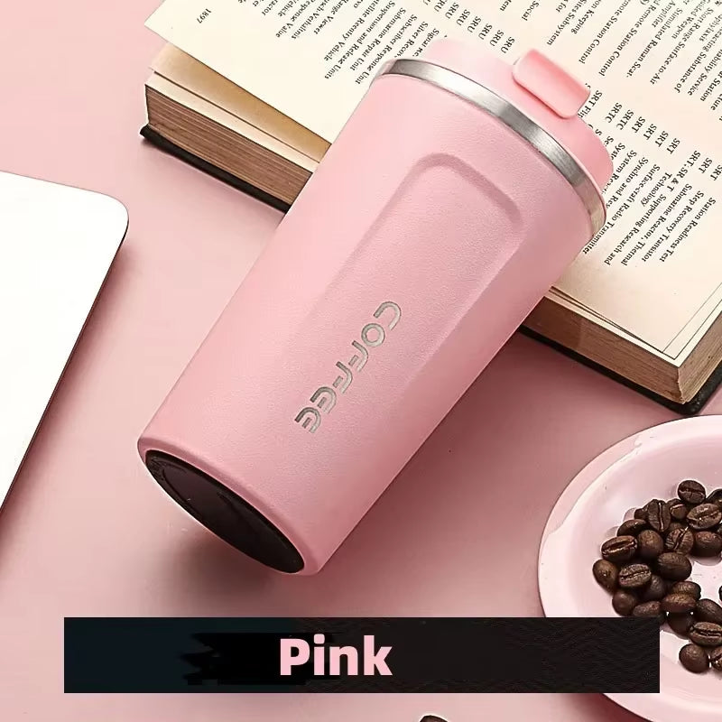 380/510ML Stainless Steel Thermal Mug Thermo for Coffee Water Bottle Leakproof Travel Drinkware Travel Thermal Mug