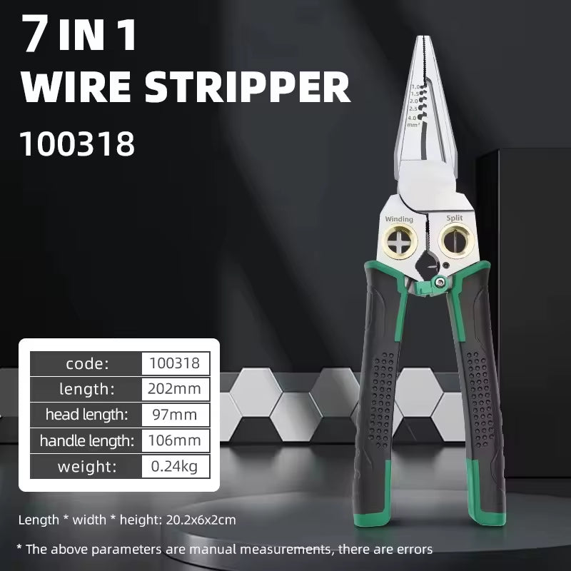 8 in 1 Wire Stripping Pliers Multifunction Electrician Cable Stripper Cutting Splitting Repair Hand Tools Pliers