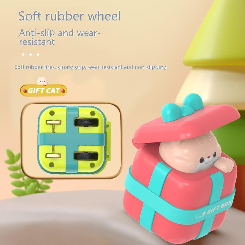 The Latest Cat Press Toy Car, Creative Cartoon Inertial Pull-Back Car, Decompression Interactive Toy