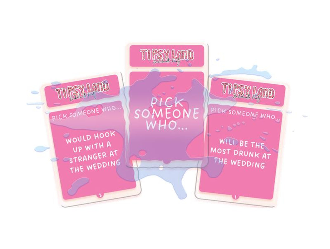 Tipsy Land Bachelorette Party Board Game - Fun Adult Drinking Game – Perfect for Girl'S Night, Bachelorette Party - Created by Two Women from Texas