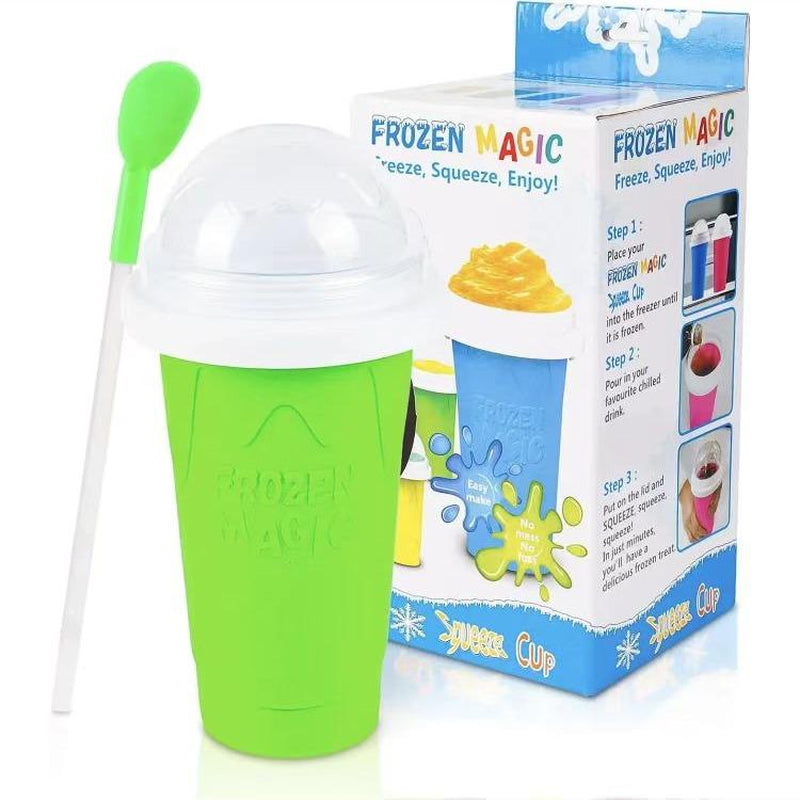 Cup Slushie Cup Makermilk Cola Juice Squeeze Cup Frozenmagic Quick Freeze Cup Cooling Cupsmoothies Cup with Lids and Strawsfor All Age Chill Tray Souper Cubes