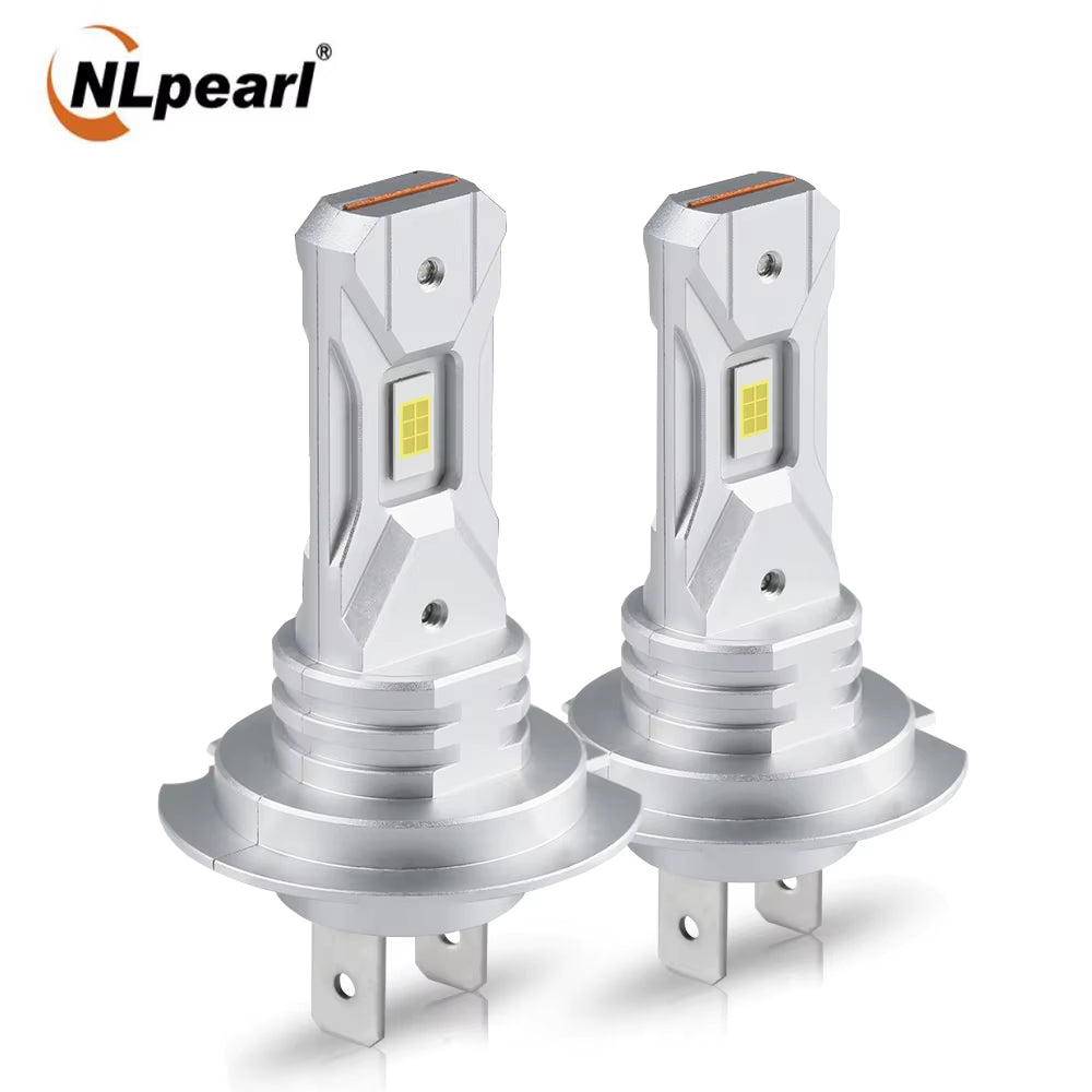 2Pcs H7 LED Headlight Light 12V 18000LM 60W Mini LED H7 Bulb Ledlamp Fanless Wireless Car Head Lamp 5530 CSP White 6000K