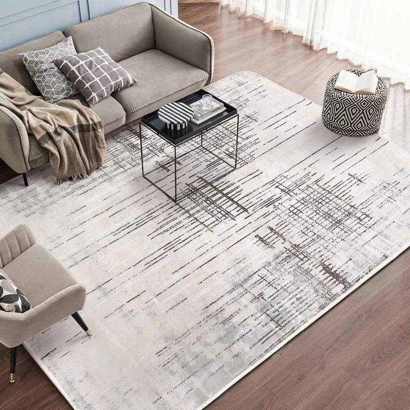 Modern Abstract Pattern Large Rug, Soft Area Rug with Anti-Slip Base, Decorative Carpet for Home Living Room Bedroom Dining Room, Bedroom Accessories, Bedroom Carpet, Christmas Gifts, Christmas Decorations, Rugs for Living Room