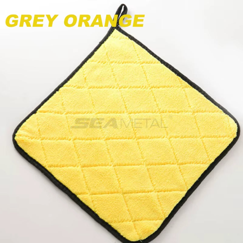 Ultra Soft 40*40CM Car Wash Microfiber Towel 800GSM Absorbent Car Cleaning Drying Cloth Hemming Rags Car Wash Towels