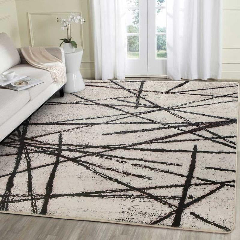 Modern Abstract Pattern Large Rug, Soft Area Rug with Anti-Slip Base, Decorative Carpet for Home Living Room Bedroom Dining Room, Bedroom Accessories, Bedroom Carpet, Christmas Gifts, Christmas Decorations, Rugs for Living Room