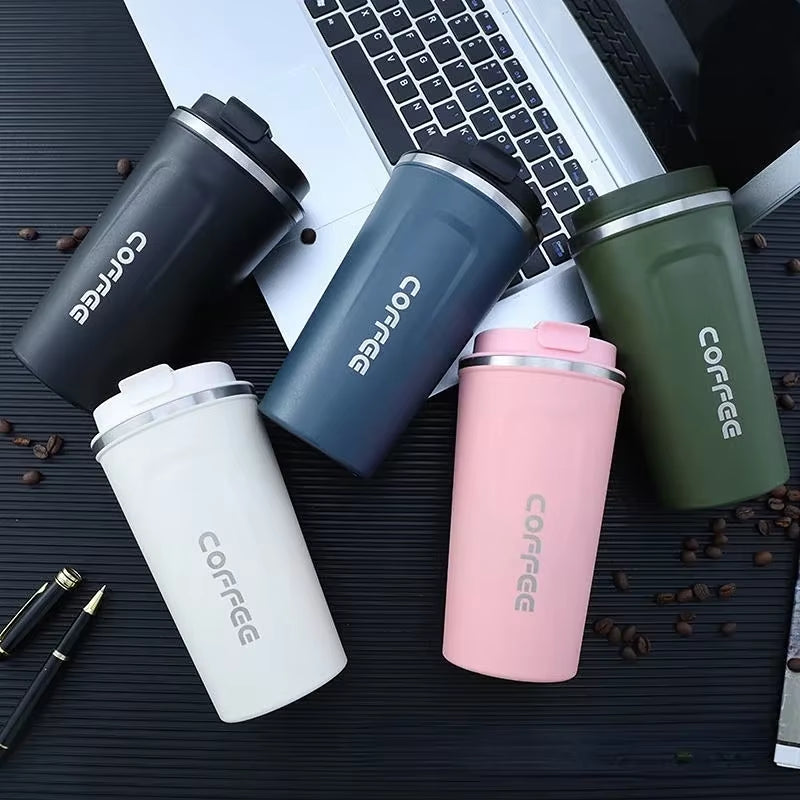 380/510ML Stainless Steel Thermal Mug Thermo for Coffee Water Bottle Leakproof Travel Drinkware Travel Thermal Mug