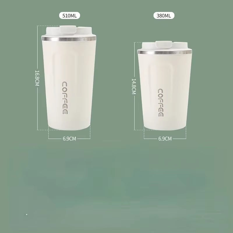 380/510ML Stainless Steel Thermal Mug Thermo for Coffee Water Bottle Leakproof Travel Drinkware Travel Thermal Mug