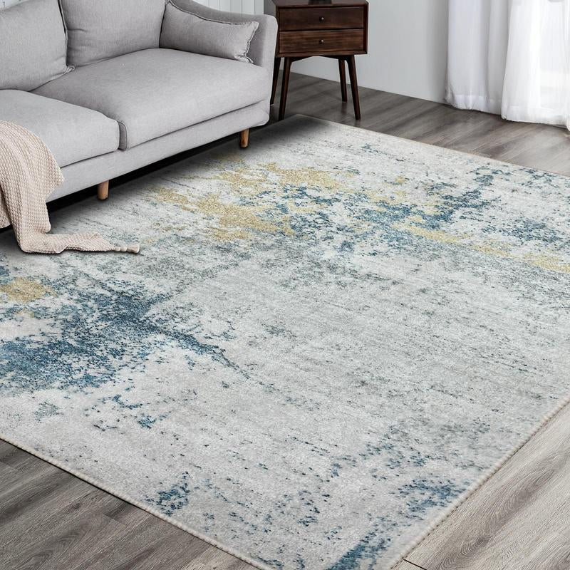 Modern Abstract Pattern Large Rug, Soft Area Rug with Anti-Slip Base, Decorative Carpet for Home Living Room Bedroom Dining Room, Bedroom Accessories, Bedroom Carpet, Christmas Gifts, Christmas Decorations, Rugs for Living Room