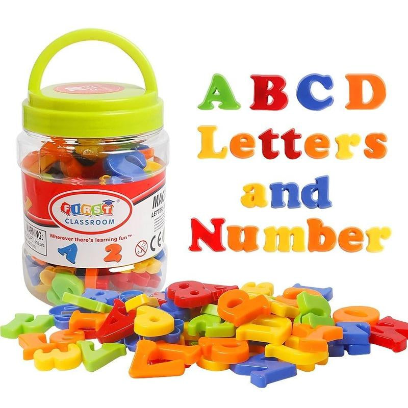 Letter & Number Toy for Boys & Girls, 78Pcs Colorful Alphabet Magnets for Toddlers, Fridge Magnets, Educational Learning Toy for Preschool Kids