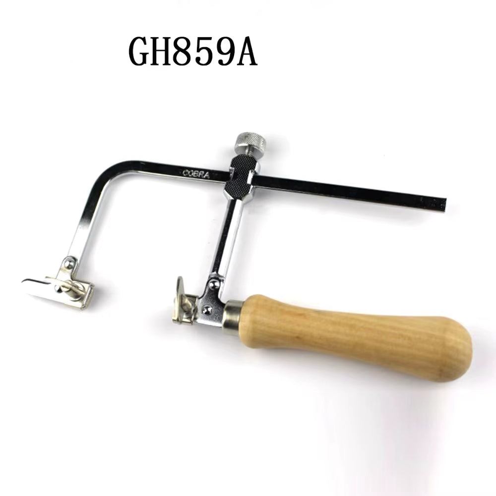 1PCS Adjustable Hand Saw Bow Natural Wooden Handle for Jewelry Wire Wood Working Saw Frame New Multifunction