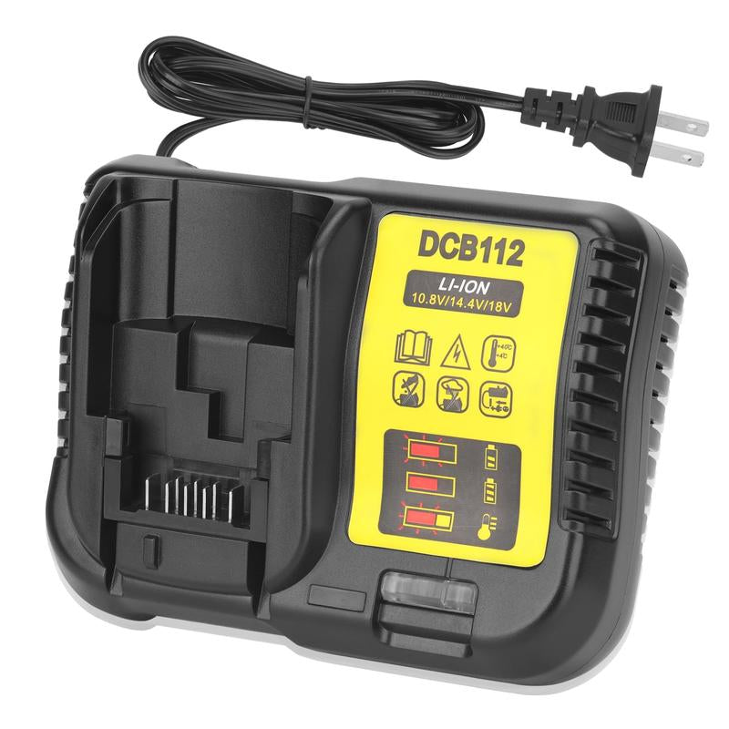 20V Charger Replace for Dewalt 20V Max Battery Charger DCB115 101 105 107, Compatible for De Walt 20V/60V MAX Battery